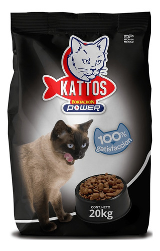 Alimento Seco Para Gato Kattos Fortachon Power De 20kg