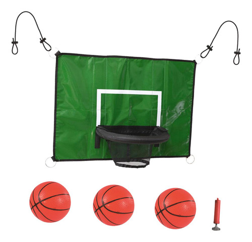 Kit De Portería De Aro De Baloncesto De Trampolín Con Mini