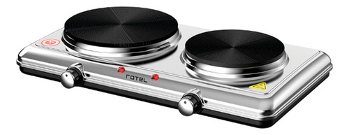Anafe Portátil De Mesa Eléctrico Rotel 2 Discos 155 + 185 Mm Color Gris