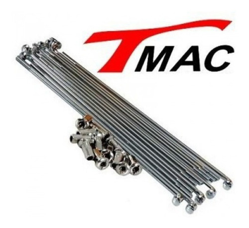 Imagem 4 de 6 de Jogo De Raios Traseiro Xtz 250 Lander Tenere 250 Cromado 4mm