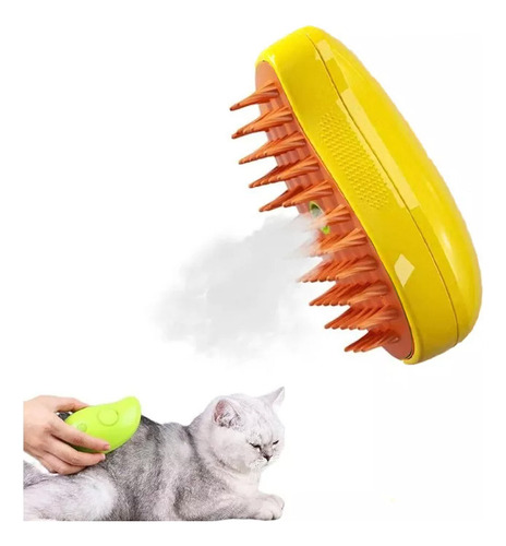 Cepillo De Silicona Suave Para Gatos Con Cepillo De Vapor N