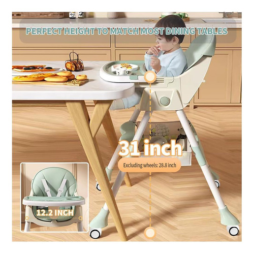 Sillas Altas Para Bebés Y Niños Pequeños, 4 En 1 Silla Alta