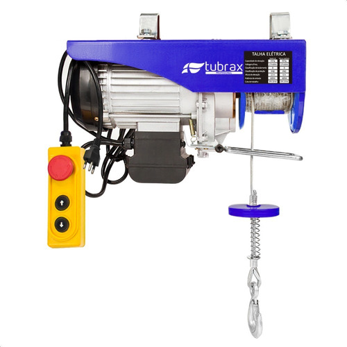 Talha Elétrica Guincho 1250w 127v 350/700 Kg Elevação 6/12 M