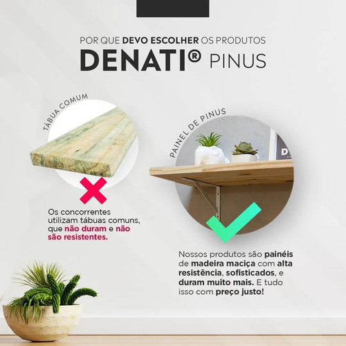 Bolacha Disco Redondo Painel Pinus Sem Nós 50x50x1,5 Madeira