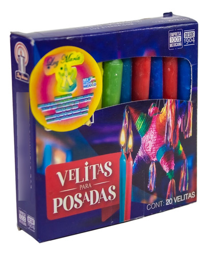 5 Paq De Velitas Para Posada Con 20 Piezas C/u Original 