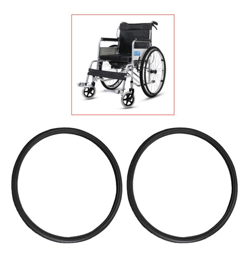 2 Neumáticos De Carretera Para Silla De Ruedas De