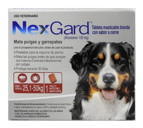 Nexgard (una Tableta) 25 - 50 Kg