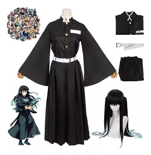 Demon Slayer Cosplay Disfraces Kimono Con Peluca Ropa Para Shinobu Tokitou