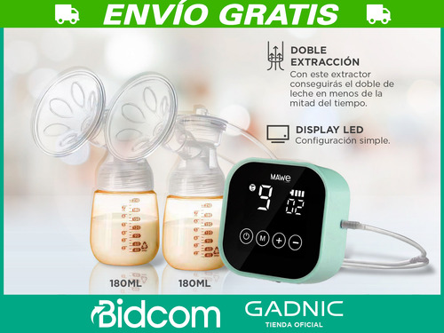 Sacaleche Materna Doble Extracción 9 Niveles Gadnic Tetina