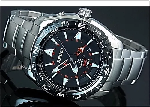Relogio Seiko Sun049p1 Prospex Kinetic Gmt Automatico