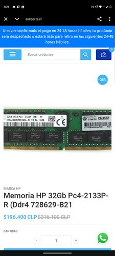 Ram Server Hp 32gb P-r Kit