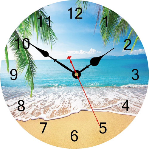 Reloj De Pared De Playa De 12 Pulgadas Reloj Náutico D...