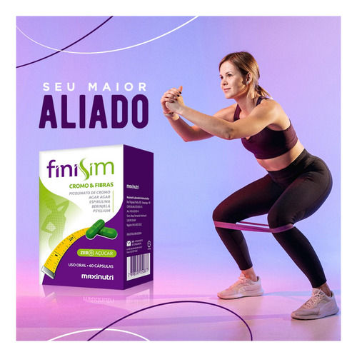 Kit C2 Finisim A Base De Cromo E Fibras - Maxinutri