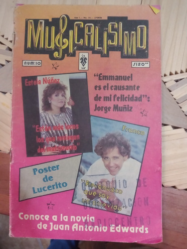 Estela Nuñez Y Franco En Revista Musicalisimo No. 10 1986