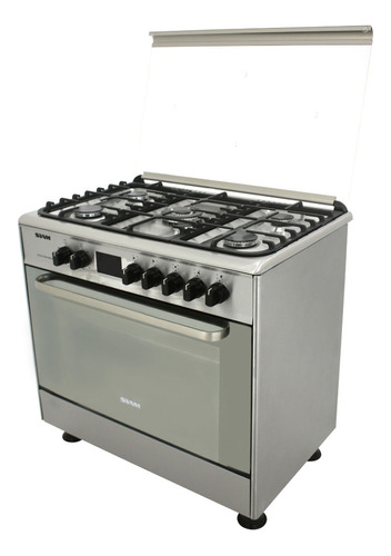 Cocina Siam Combinada Mega 5 Quemadores A Gas Dimm