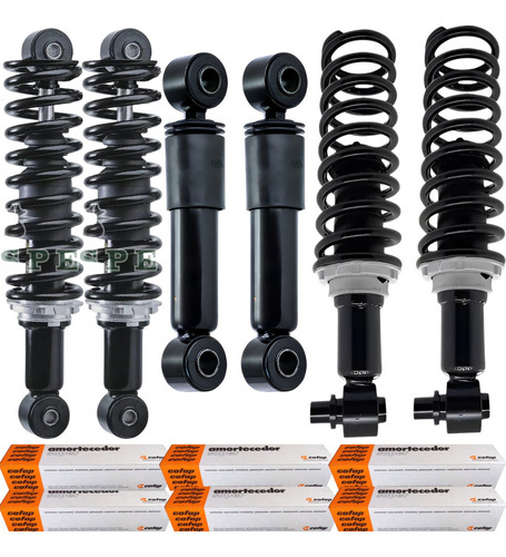 Amortecedor Cabine Fh13 2006 2007 2008 2009 2010 Kit C/ Mola