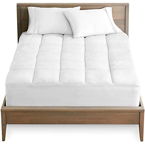 Protector Para Colchon Reversible Tamaño Queen Color Blanco Blanco Liso Queen