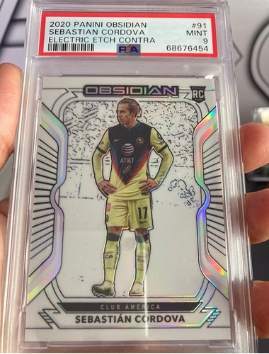 Panini Obsidian Sebastian Cordova Rookie Club América Psa 9