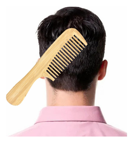 3 Peine De Bambú Para Cabello Suave Y Brillante