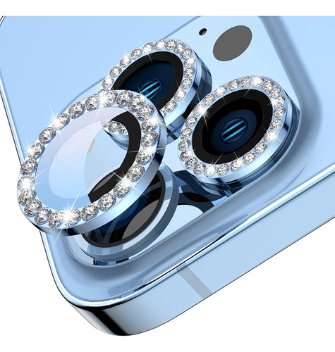 Vidrio Templado Camara Strass Brillo Para iPhone 13, 13 Mini