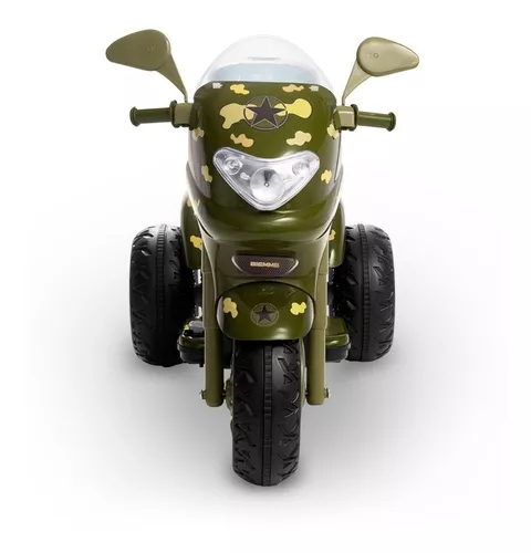 Motinha Moto Infantil Elétrica Brinquedo Motoquinha Branca