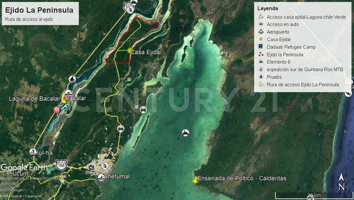 Imagen 4 de 18 de Terreno En Venta Frente A Laguna Chile Verde Cerca De Chetumal Em02021