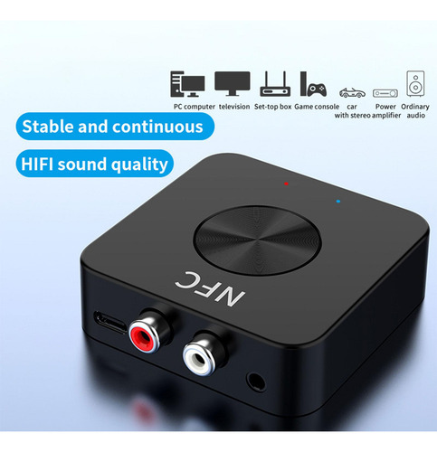 Receptor Bluetooth 5.0 Com 3d Surround Óptico Tv Adaptador