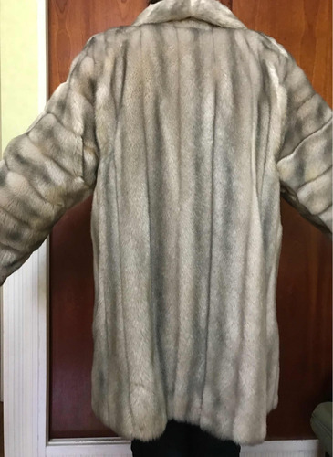 Tapado De Piel De Mujer Simil Talle 48 Muy Poco Uso Excelent