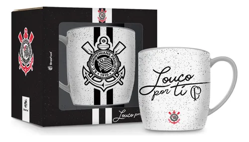 comprar Caneca Branca De Porcelana Do Time Corinthians 300ml