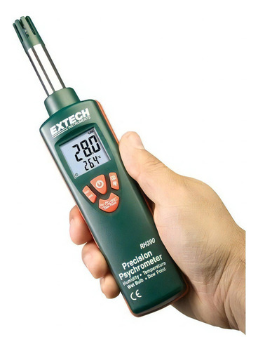 Psicrómetro De Presición Bulbo Humedo -30-100°c Extech Rh390