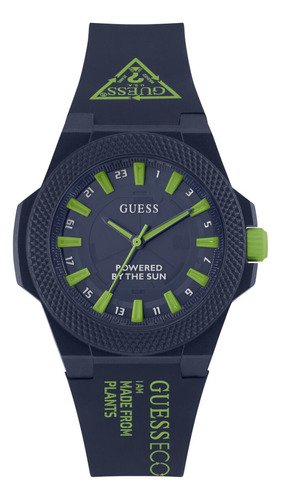 Reloj De Pulsera Guess Steel Gw0587l2 De Cuerpo Color Azul, Analógico, Para Mujer, Fondo Azul Marino Color Azul Marino, Bisel Color Azul Marino Y Hebilla Simple