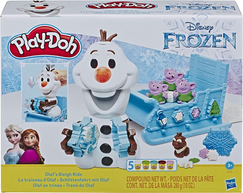 Hasbro Play-doh Con Juguete De Paseo En Trineo De Olaf Froz