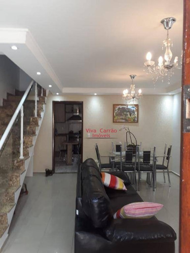Sobrado Em Condomínio Fechado Com 3 Dormitórios ( 1 Suíte ), 3 Vagas À Venda, 92 M² Por R$ 750.000 - Mooca - São Paulo/sp - So0234
