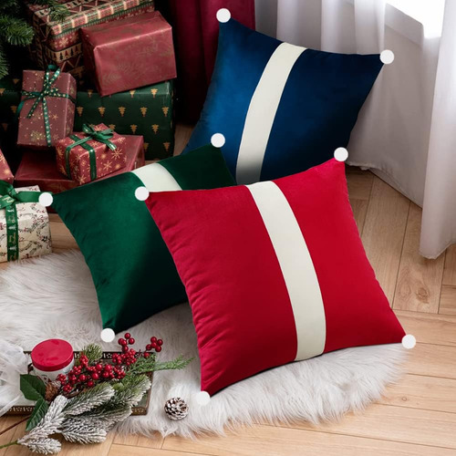 Velvet Suave De Otostar Velvet Navideño De Almohada Decorati