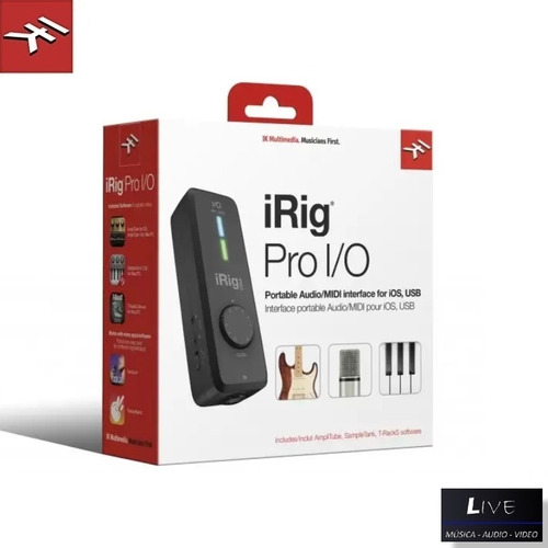 Interfaz De Audio Para Transmisión Ik Irig Pro I/o