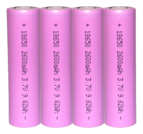 Batería Litio 18650 Industrial 3,7v 2600mah Pack * 10