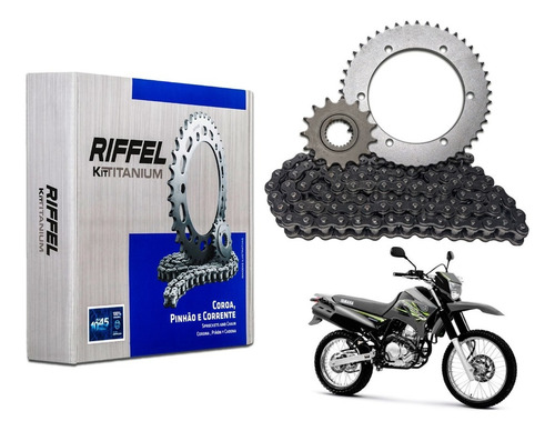 Relação Completa Xtz250 Lander Riffel Com Tensor De Corrente