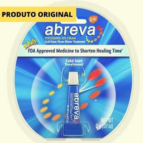 Abreva - Docosanol 10% - Herpes Bolhas - Pomada - Tubo 2 Gr