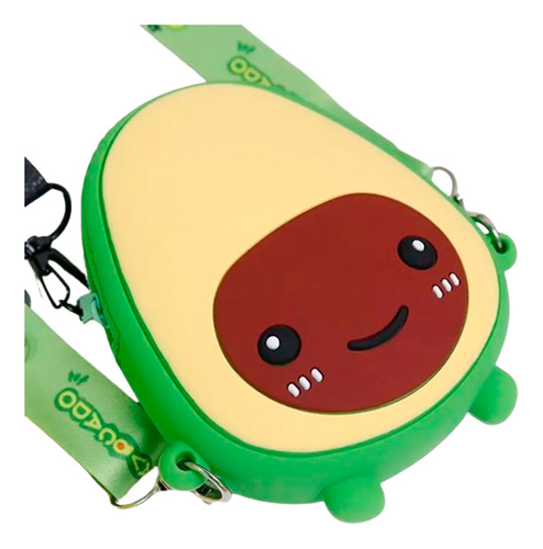 Bolsa Kawaii Silicon Aguacate