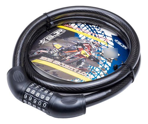 Seguro Moto Cable Armado 22mm*1.80m Con Clave Para Moto 