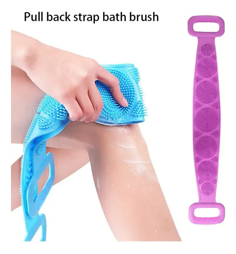 Cepillo Exfoliante De Silicona Suave Para Masaje En Ducha