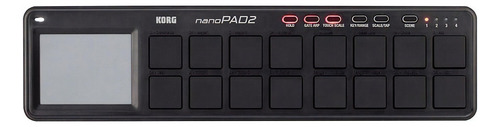 Controlador USB Midi con 16 almohadillas Korg Nanopad 2 negro