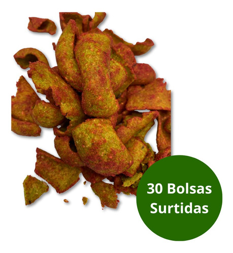 Tiritas De Nopal 30 Bolsas De 80g Fritos De Harina De Nopal
