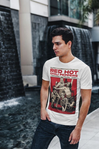 Camiseta Rock Metal Red Hot Chili Peppers R3 Unisex