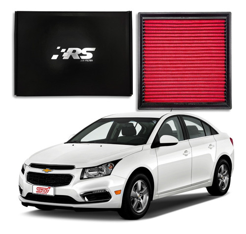 Filtro Ar Esportivo Inbox Rs Chevrolet Cruze Sport Ltz 2015