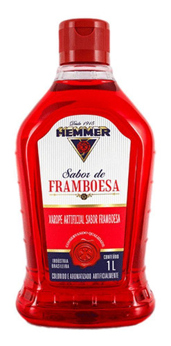 Hemmer Xarope Sabor De Framboesa - 1 Litro