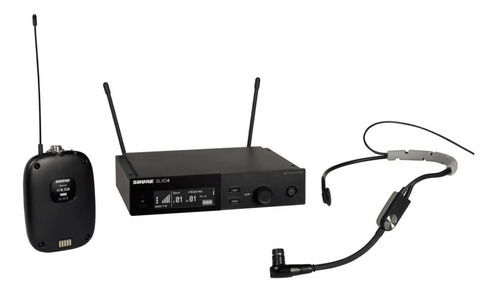 Sistema de faixa de cabeça sem fio Shure SLxd14/Sm35 com microfone cor preta