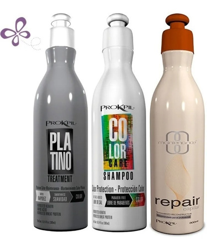 Kit  Matizante Platino  Shampoo Care Repair