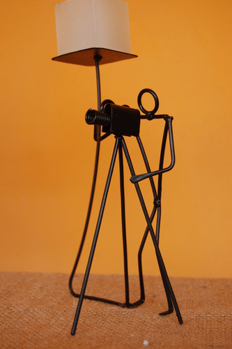 Centro De Mesa Artesanal Camarografo Con Vela