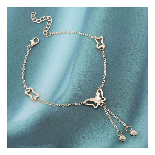 Xduargs Pulsera De Tobillo De Mariposa Bohemia, Cadena De De Oro. 10 Cm